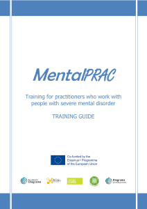 Training for practitioners who work with people with severe mental