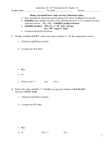 Discussion 9, Mahaffy et al., Chapter 15