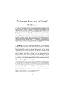The Immune System and Its Ecology - BU Blogs