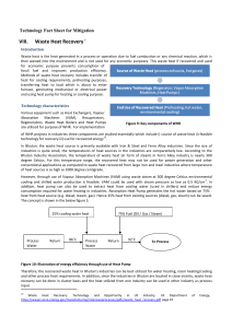 VIII. Waste Heat Recovery i