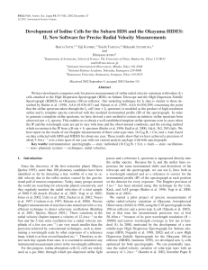 Development of Iodine Cells for the Subaru HDS and the Okayama