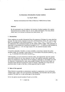 Rapport BIPM-1996/05: An elementary determination of prime