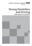 Strong Painkillers and Driving