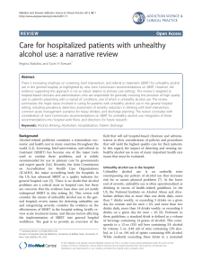 Care for hospitalized patients with unhealthy alcohol use: a narrative