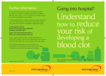 How to reduce your risk of developing a blood clot