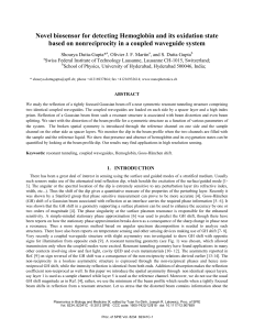 Novel biosensor for detecting Hemoglobin and its oxidation state