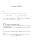 Math 315: Linear Algebra Solutions to Assignment 5