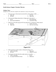 Earth Science Chapter 9 Section 5 Review