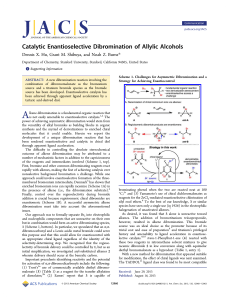 Catalytic Enantioselective Dibromination of Allylic Alcohols