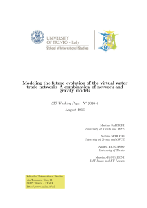 Modeling the future evolution of the virtual water trade network: A