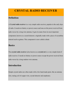 crystal radio receiver