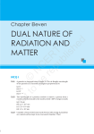 Dual Nature Of Radiation And Matter
