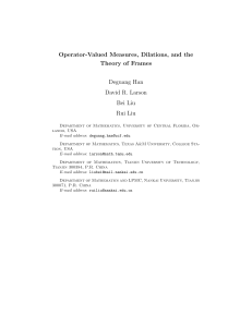 Operator-valued measures, dilations, and the theory