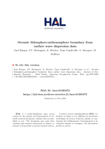 Oceanic lithosphere-asthenosphere boundary from - HAL