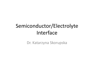 Semiconductor/Electrolyte Interface