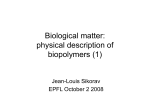 Elements 6 Biopolymers 1