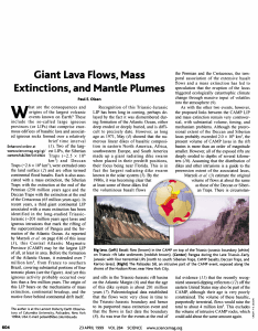 Giant Lava Flows, Mass - Lamont