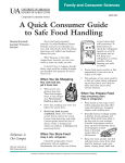 A Quick Consumer Guide to Safe Food Handling