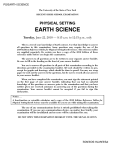 Physical Setting/Earth Science