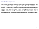 Coordination compounds :