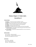 History Chapter 11 Study Guide – World War II