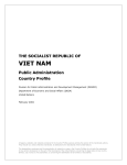 Vietnam Public Administration Profile