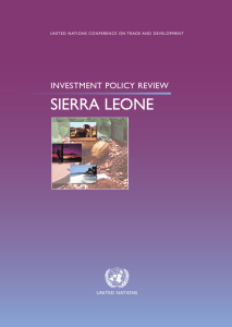 Investment Policy Review of Sierra Leone