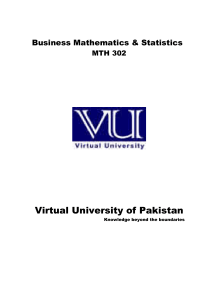 MTH302 - VULMS.edu.pk