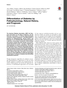(2017) Differentiation of Diabetes by Pathophysiology, Natural