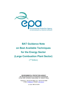 BAT Guidance Note on Best Available Techniques for the Energy