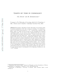 Limits of time in cosmology