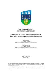 From tiger to PIIGS: Ireland and the use of heuristics in comparative