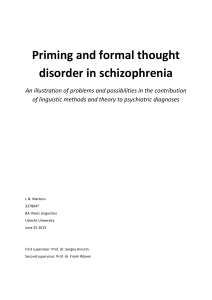 Priming and formal thought disorder in schizophrenia