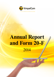 Annual Report and Form 20-F