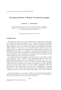 The NeuronDoctrine: A Revision of Functional