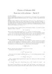 Physics of Galaxies 2016 Exercises with solutions – Batch II