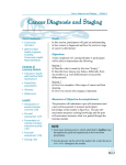 Module 4 “Cancer Diagnosis and Staging”