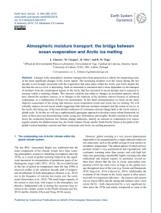 Atmospheric moisture transport: the bridge between ocean