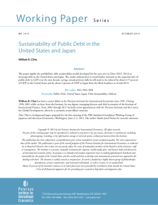 Working Paper 14-9: Sustainability of Public Debt in the United