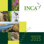 Summary of Activity - INCA - Industry Nature Conservation Association