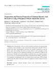 Preparation and Physical Properties of Chitosan Benzoic Acid