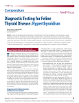 Diagnostic Testing for Feline Thyroid Disease: Hyperthyroidism