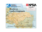 2013 Honduras - Conflict Diagnostic
