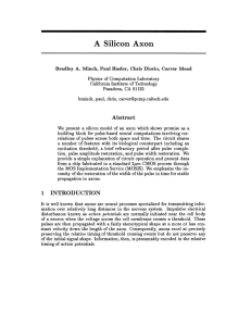 A Silicon Axon - NIPS Proceedings