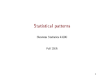 Statistical patterns - The University of Chicago Booth School of