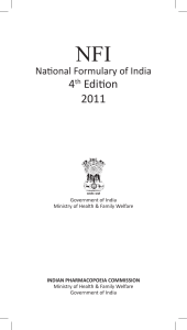 4th Edition 2011 - Indian Pharmacopoeia Commission