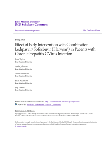 Effect of Early Intervention with Combination Ledipasvir/Sofosbuvir