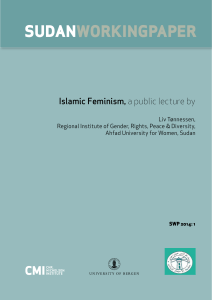 Islamic Feminism, a public lecture by