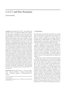 GALEX and Star Formation