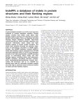 IndelFR: a database of indels in protein structures and their flanking